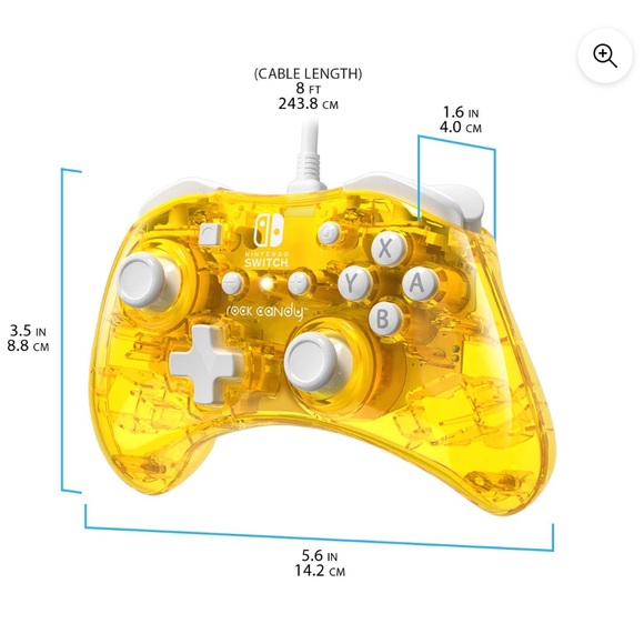 Rock Candy Nintendo Switch Wired Controller - Picture 2 of 12
